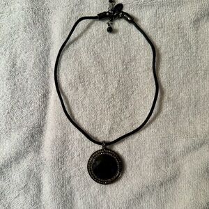 Elegant White House Black Market Black Pendant Necklace